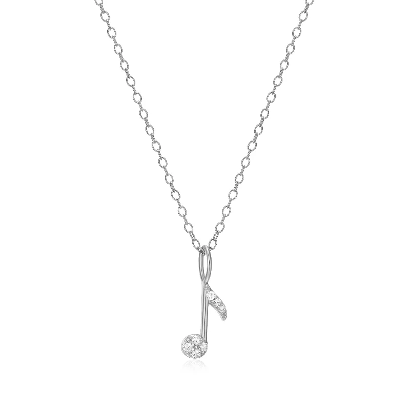 celestial astrology sign ring Monte Luna Sterling Silver Music Note Necklace
