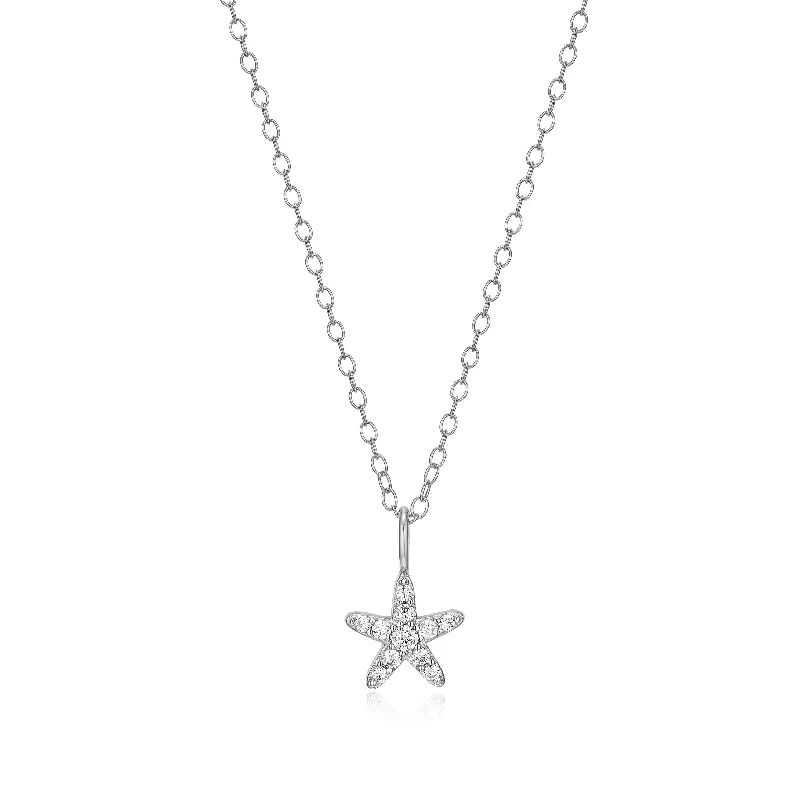 raw crystal cuff bracelet Monte Luna Sterling Silver Star Fish Necklace