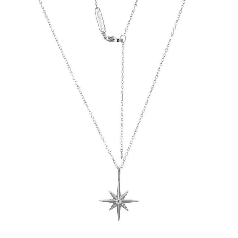 elegant marquise diamond ring Monte Luna Sterling Silver Star Necklace