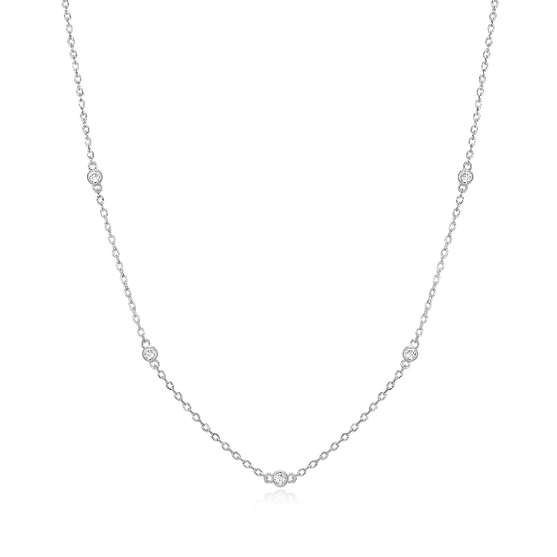 dainty silver hamsa bracelet Monte Luna Sterling Silver Star Yard Necklace