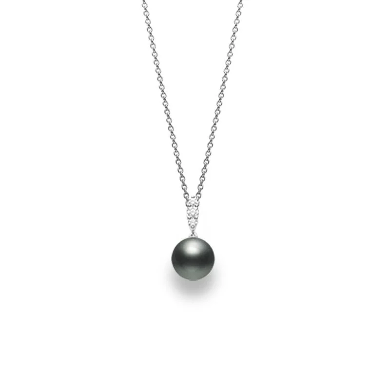 classic gold cuff bracelet Morning Dew Black South Sea Cultured Pearl and Diamond Pendant classic gold cuff bracelet Morning Dew Black South Sea Cultured Pearl and Diamond Pendant