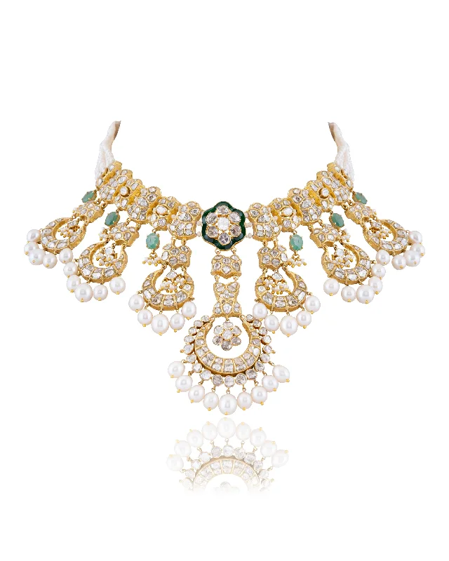 vintage art deco sapphire ring Mrunali Polki Necklace