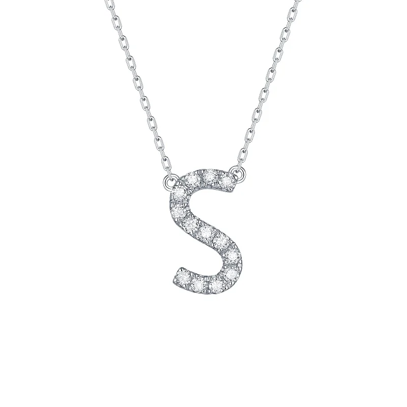 hexagon-shaped engagement ring unique My Type 0.21ct "S" Lab Grown Diamond Necklace NL-00164WHT
