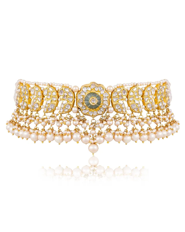 diamond tennis bracelet real Namiya Polki Choker
