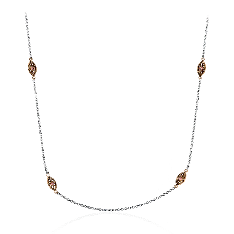 Necklace in 18k Gold with Diamonds