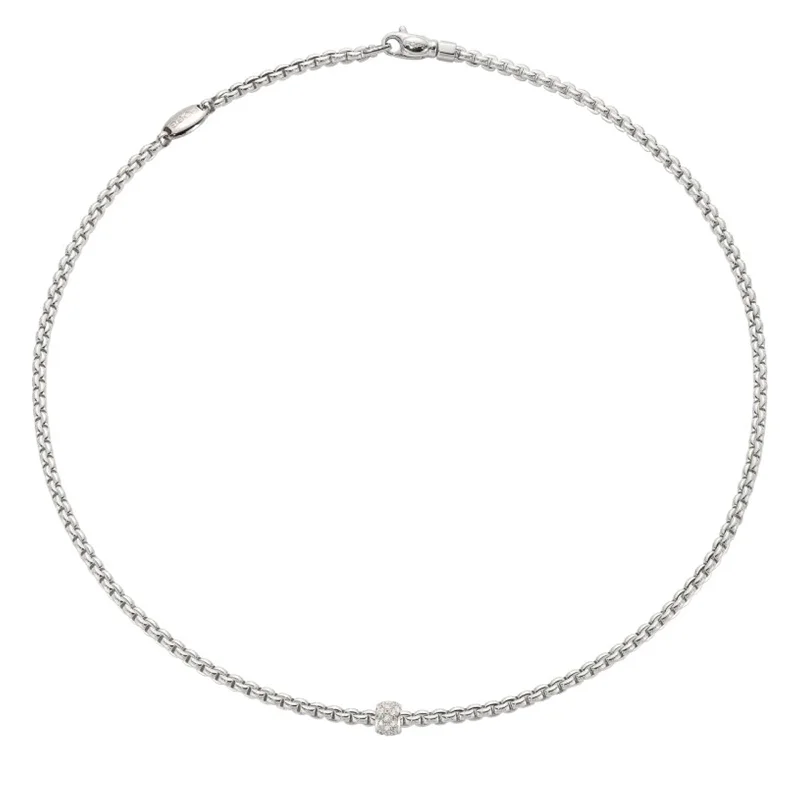 handmade beaded stretch bracelet Necklace with diamond pave