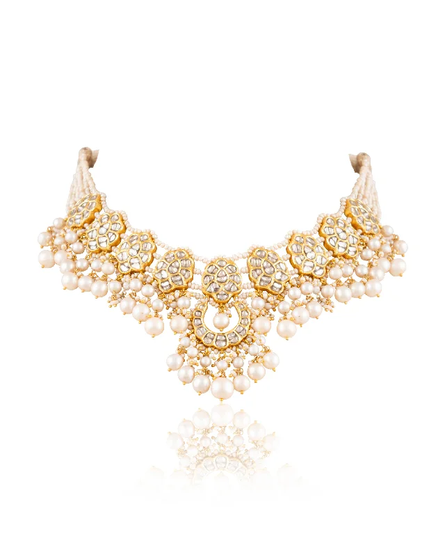 unique moon phase ring Nimisha Polki Choker