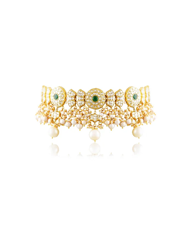 dainty feather charm necklace Nira Polki Choker