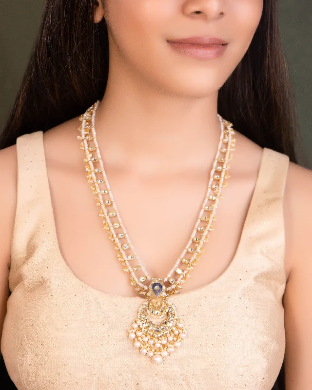 moonstone engagement ring boho Nitara Polki Long Necklace