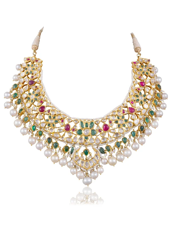 diamond wedding band for women Nithya Jadau Polki Necklace