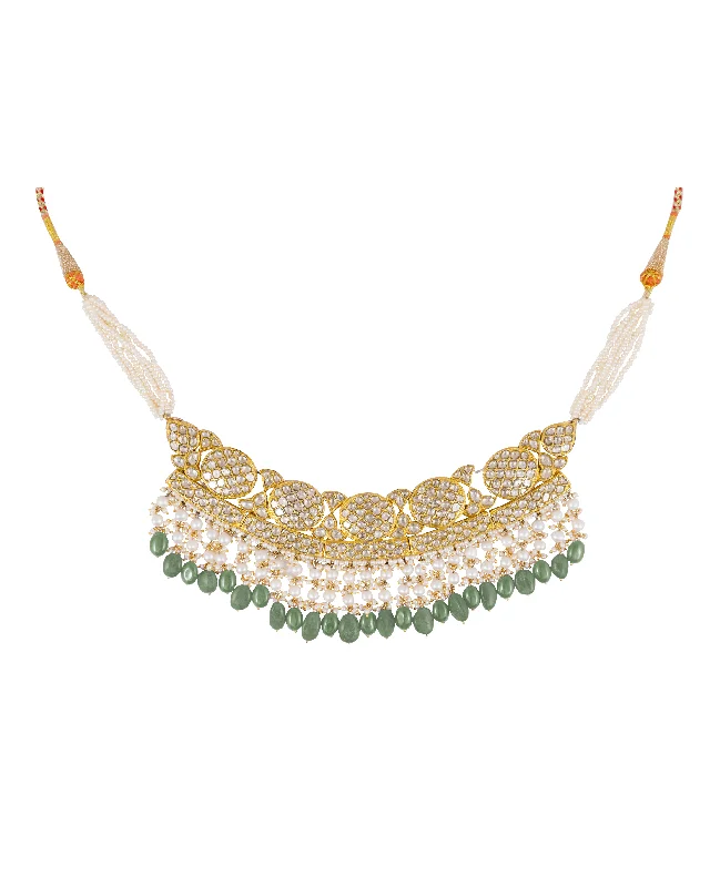hypoallergenic earrings for sensitive ears Nitika Polki Choker