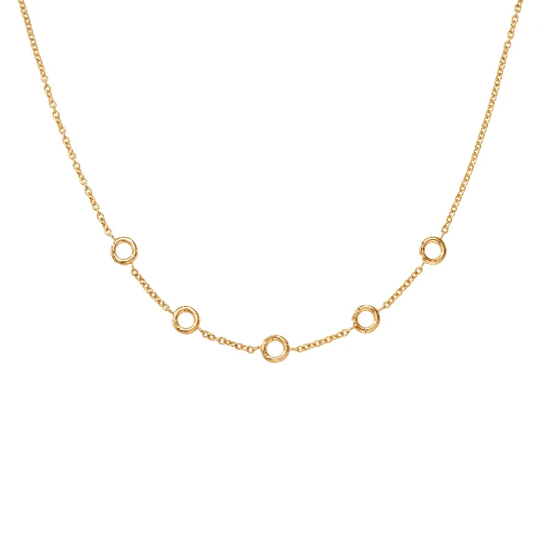 infinity knot wedding band Young Fish 40 Collier 18K Gold Necklace