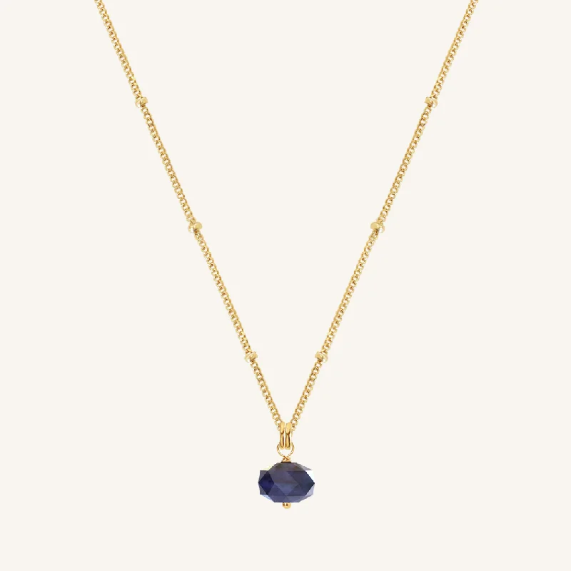 vintage rose-cut diamond ring Opulent Sodalite Necklace - Stone of Intuition