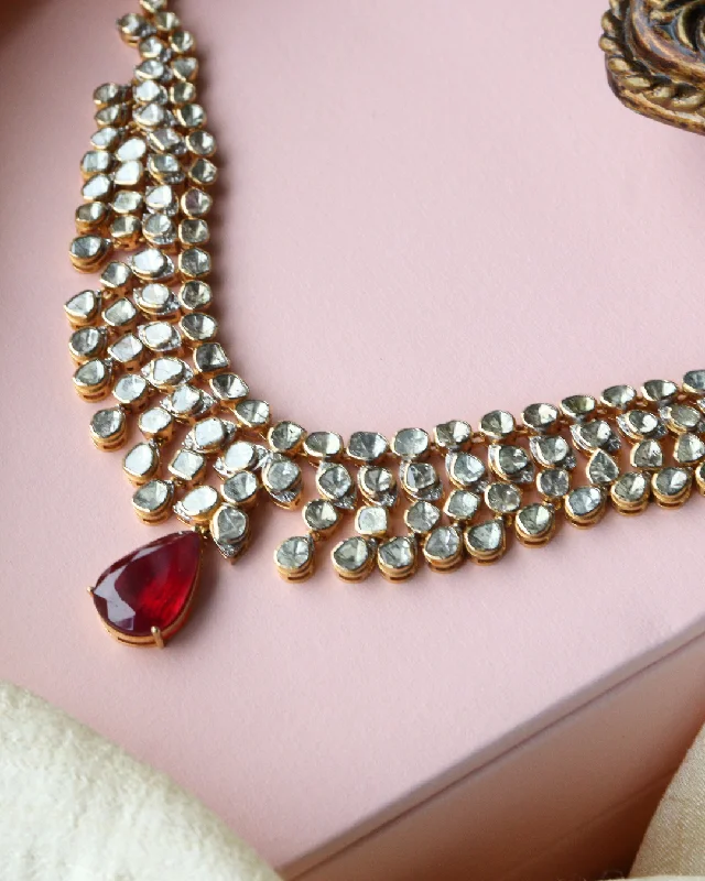 eternity ring for anniversary Pariksha Polki And Diamond Choker
