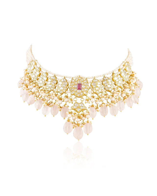 elegant marquise diamond ring Parkhi Polki Necklace