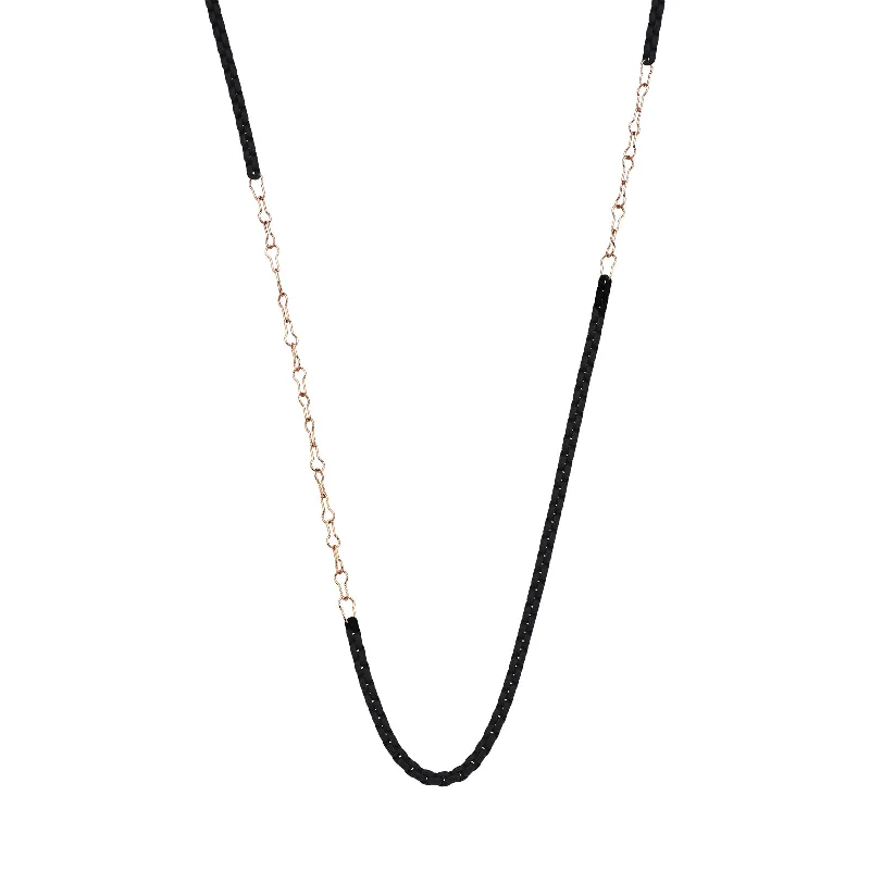 luxury diamond anniversary band Party Chain Black Fusion Necklace