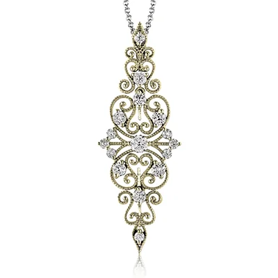 Pendant in 18k Gold with Diamonds