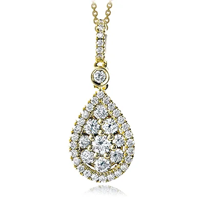 Pendant in 18k Gold with Diamonds