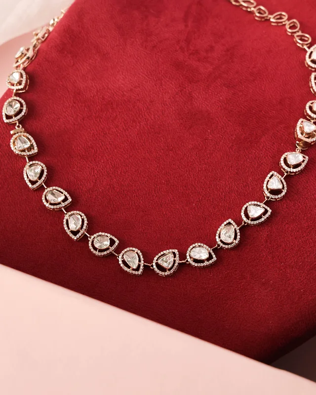 silver dragon claw ring Preeti Polki And Diamond Necklace