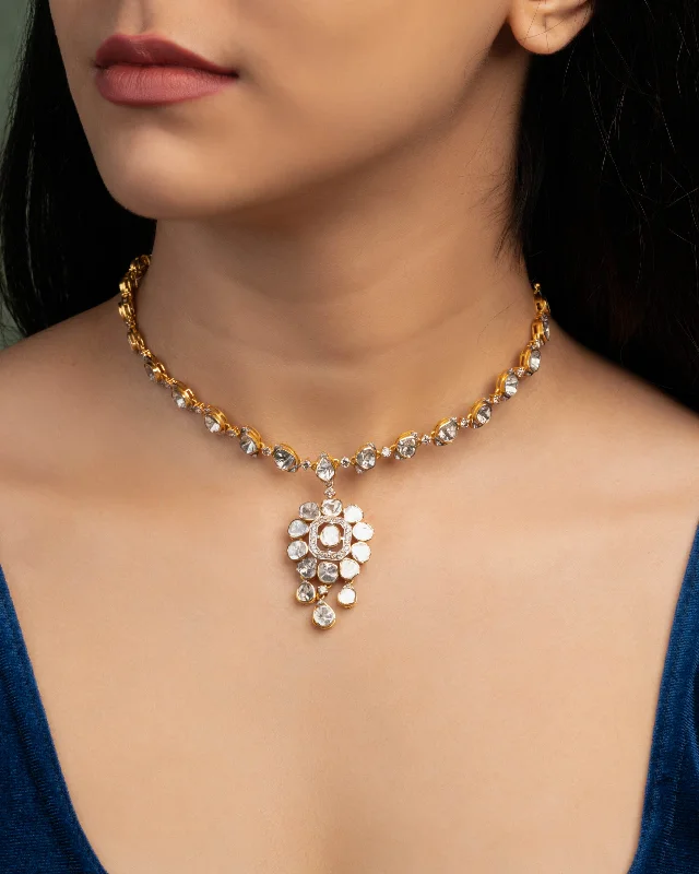 men’s leather and silver bracelet Ragini Polki And Diamond Necklace
