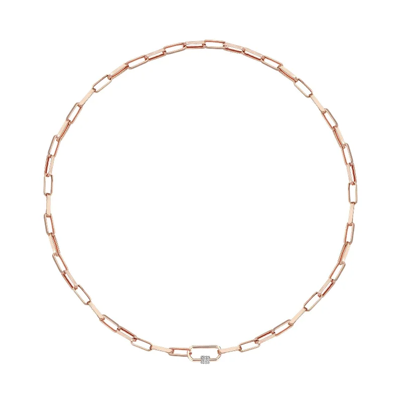 diamond wedding band for women Rectangle Chain Necklace