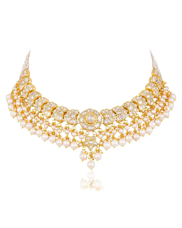 diamond tennis bracelet real Riyanshi Polki Necklace