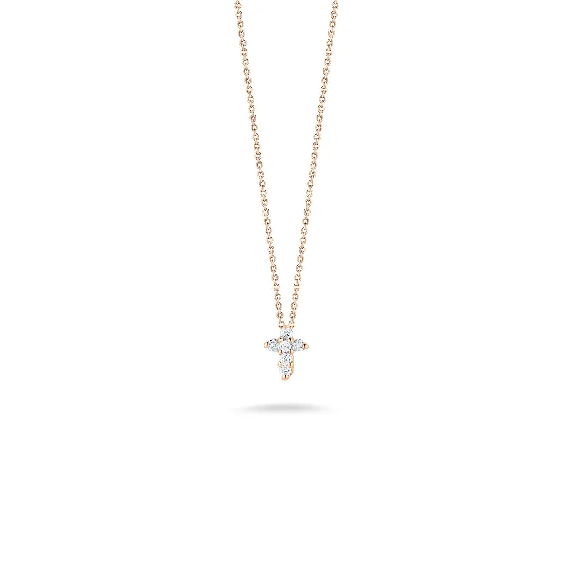 minimalist infinity ring 18K Gold Tiny Treasures Diamond Baby Cross Necklace