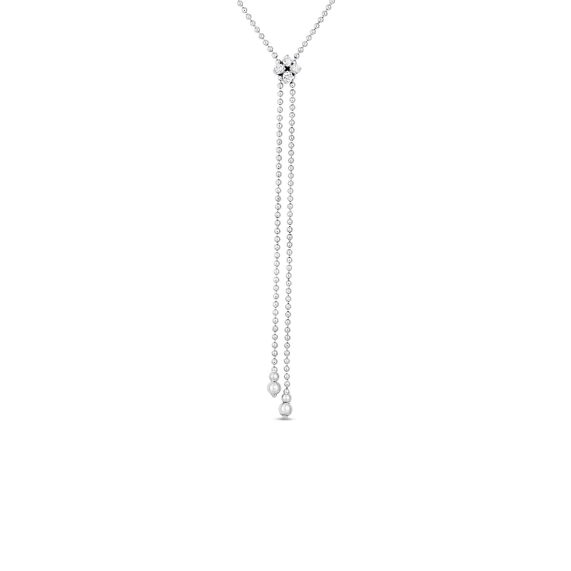 minimalist rose gold bracelet 18K White Gold Love In Verona Diamond Flower Lariat Necklace minimalist rose gold bracelet 18K White Gold Love In Verona Diamond Flower Lariat Necklace