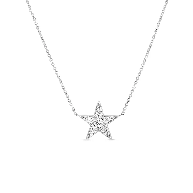 unique emerald green ring 18K White Gold Tiny Treasure Diamond 5 Point Star Necklace unique emerald green ring 18K White Gold Tiny Treasure Diamond 5 Point Star Necklace