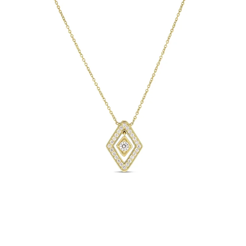 sterling silver lotus ring 18K Yellow Gold Diamante Small Diamond Necklace