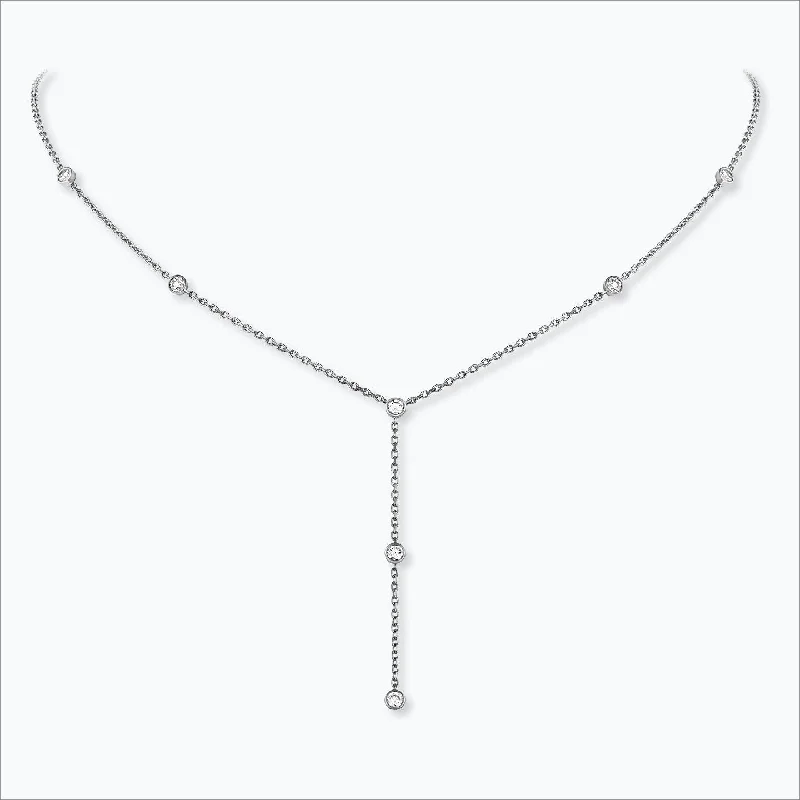 real peridot gemstone ring 7 Stone 18K White Gold Necklace w. Diamonds