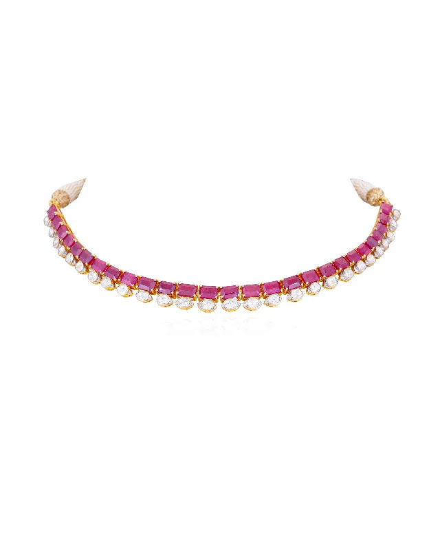 dainty snake ring gold Rutuja Polki And Diamond Necklace
