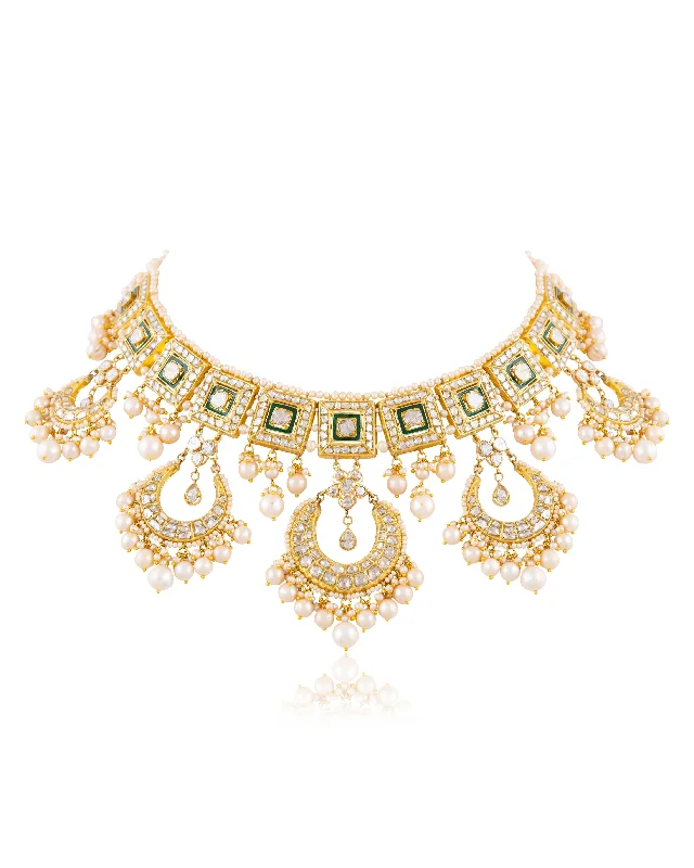 vintage-style garnet ring Samara Polki Necklace