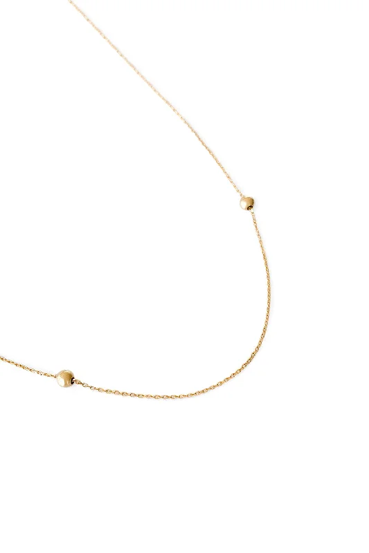 unique gemstone cocktail ring Mini Spheres 18K Gold Necklace
