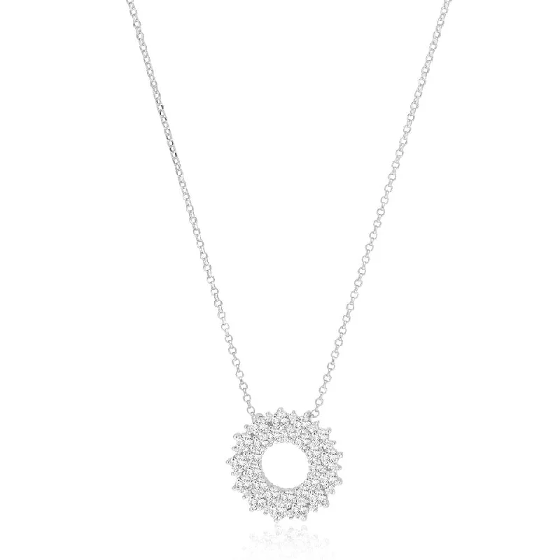 personalized gold bar necklace Livigno Silver Necklace w. Zirconias