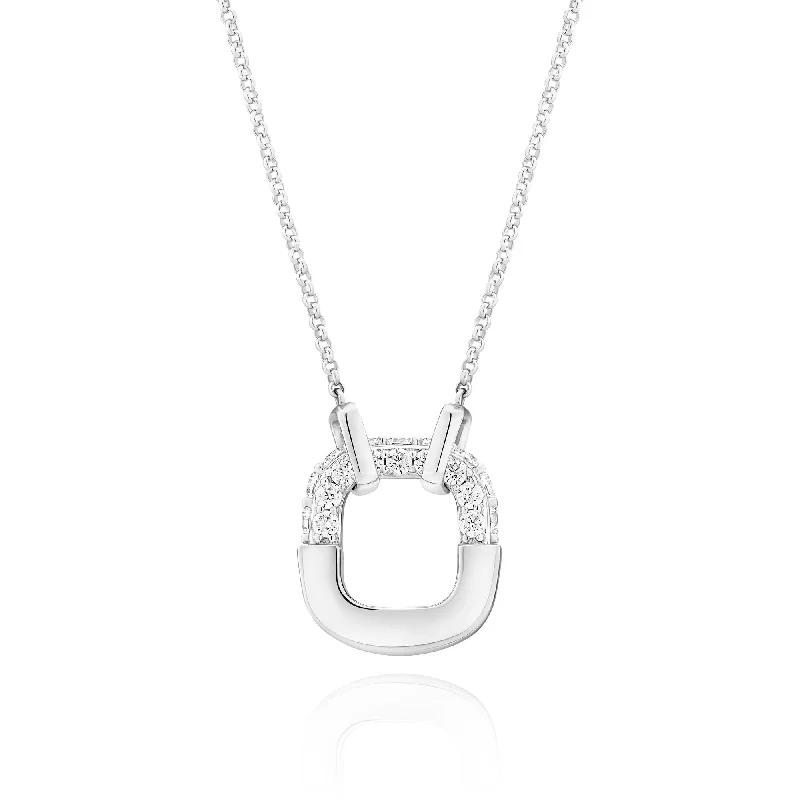 sterling silver toe ring set Maratea Silver Necklace w. Zirconia