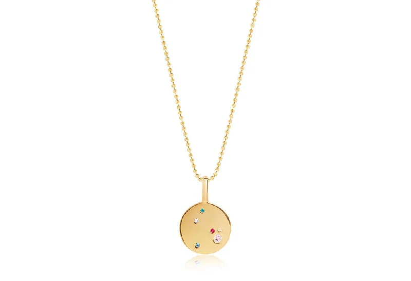 men’s hammered titanium ring Valiano Gold Plated Necklace w. Blue, White, Red, Pink & Yellow Zirconias