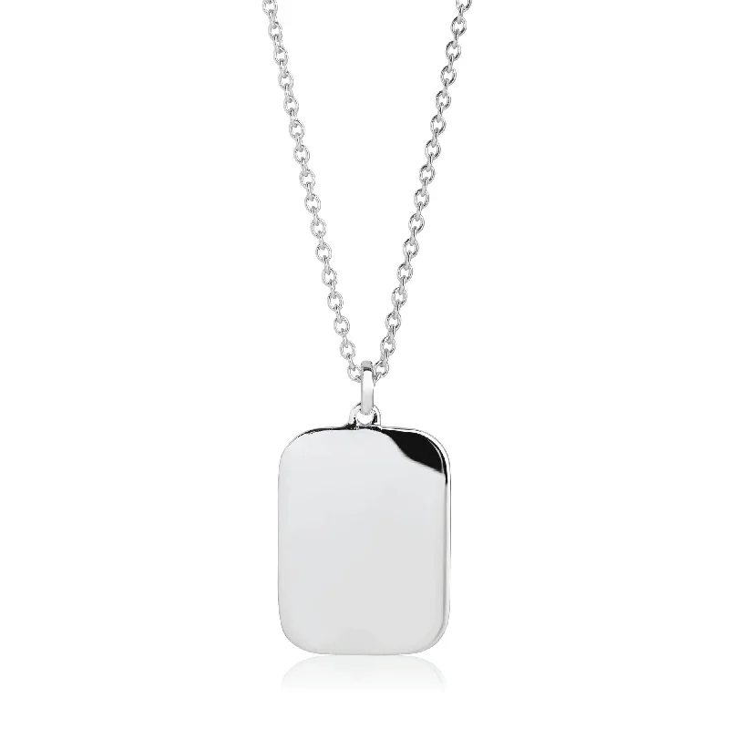 gold initial bracelet personalized Follina Pianura Quadrato Silver Necklace