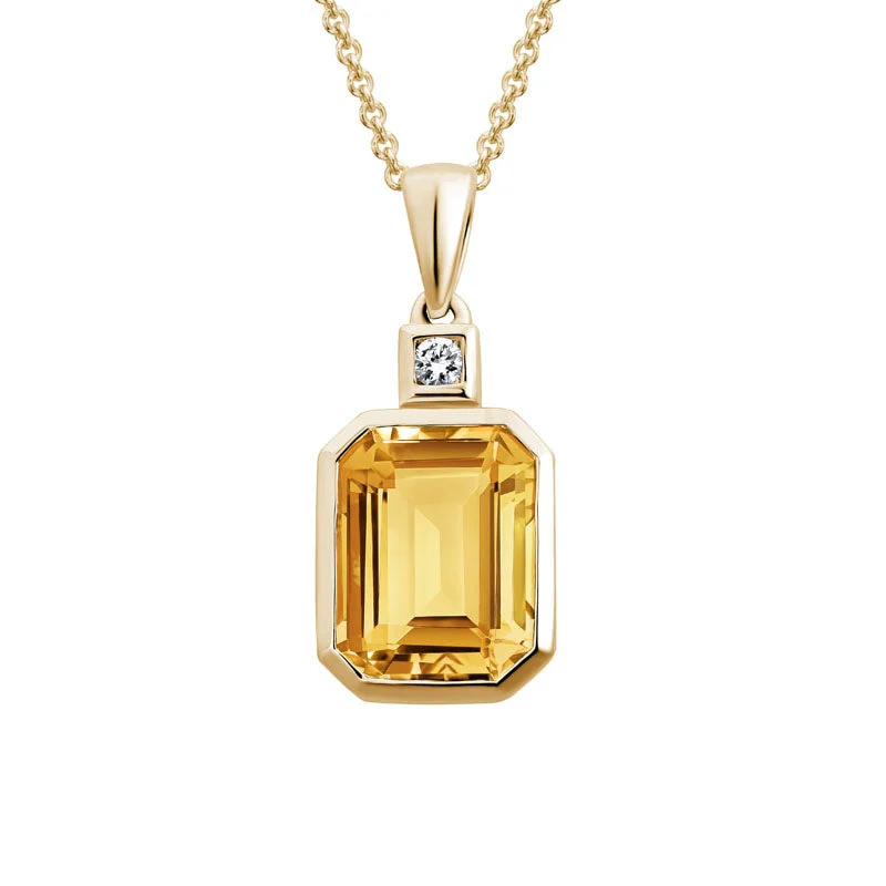 handmade raw stone engagement ring Citrine Birthstone Necklace