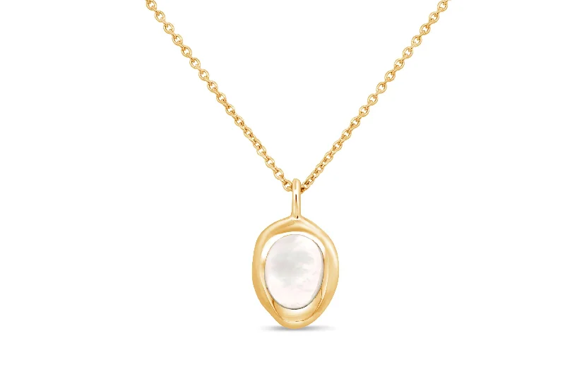 unique diamond tennis bracelet Silver Mother Of Pearl Necklace: Gold Plated