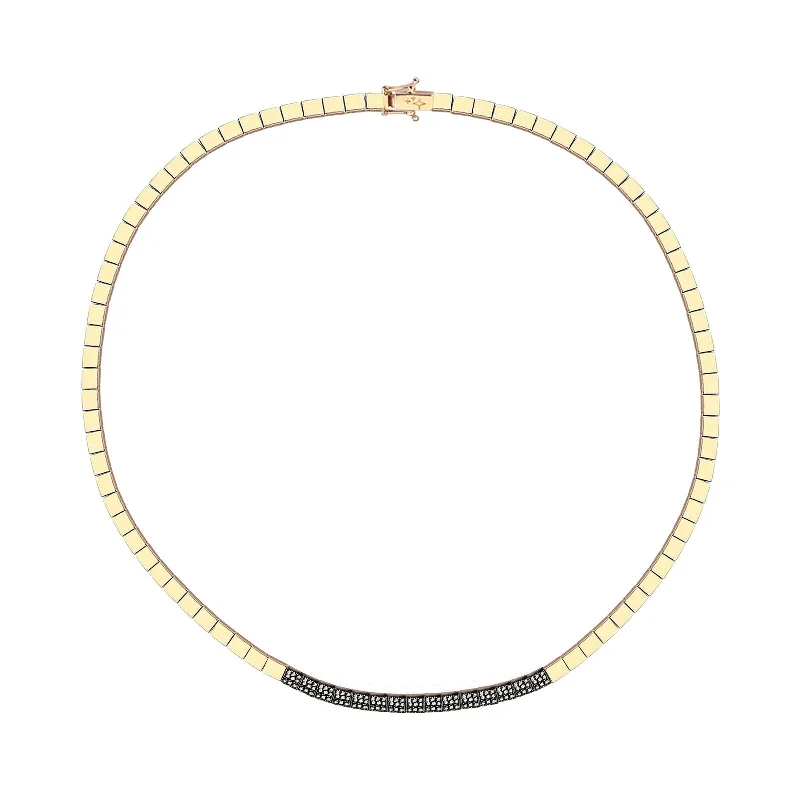 luxury emerald ring platinum Slim Square Link Necklace