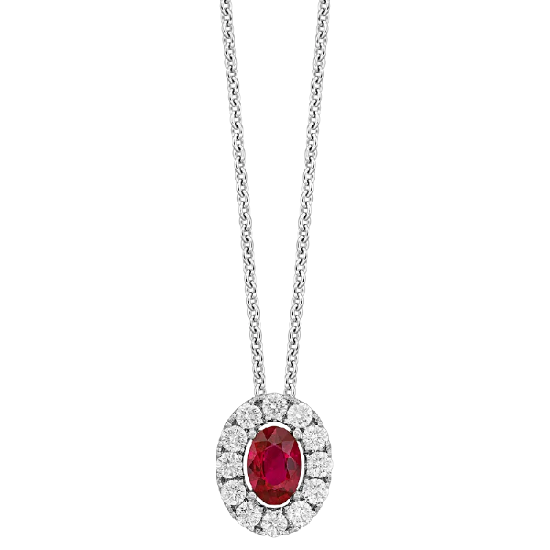art deco diamond bracelet .30CT DIAMOND 0.60CT RUBY PENDANT