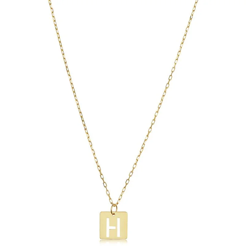 gold opal ring STAMPED INITIAL H PENDANT