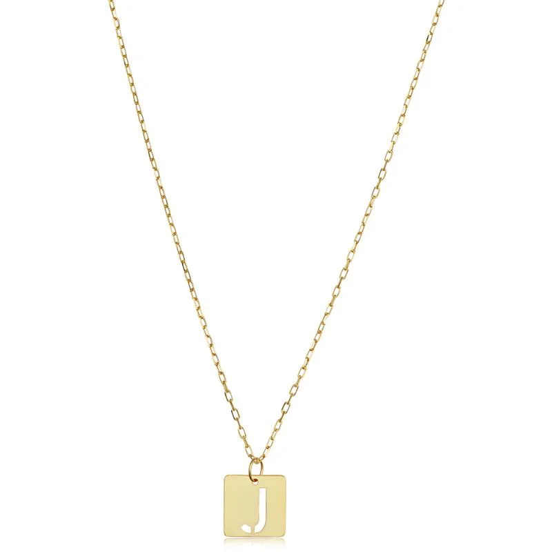 vintage sapphire necklace STAMPED INITIAL J PENDANT