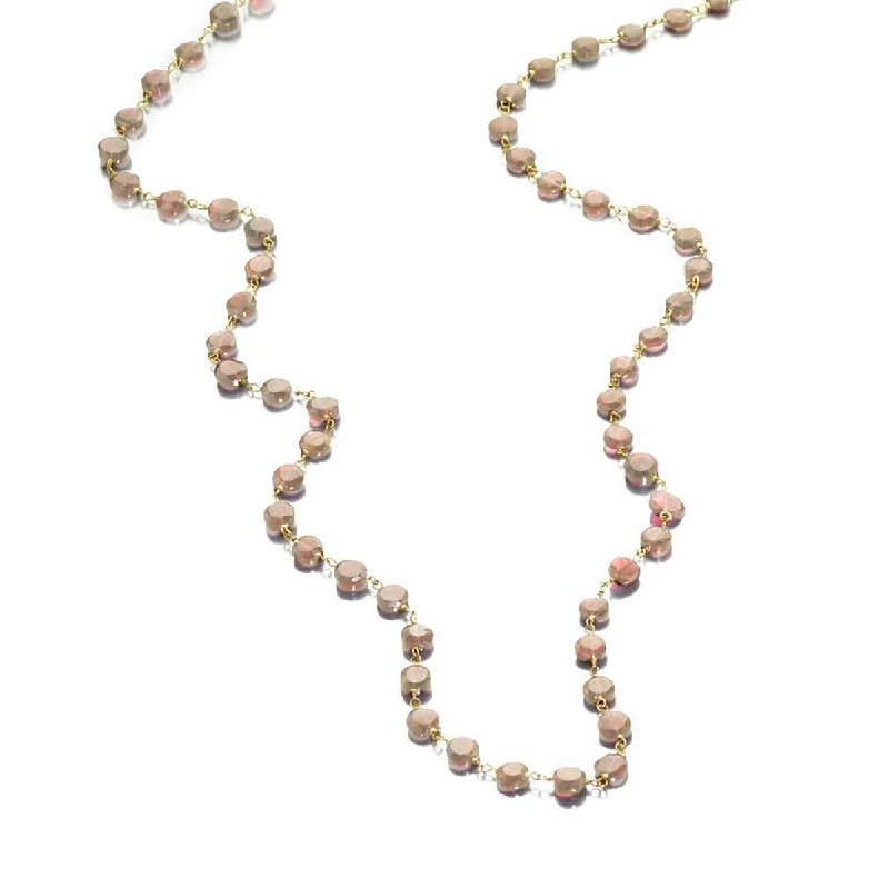 dainty opal nose ring STERLING SILVER NECKLACE WITH BROWN MOONSTONE GEMSTONES