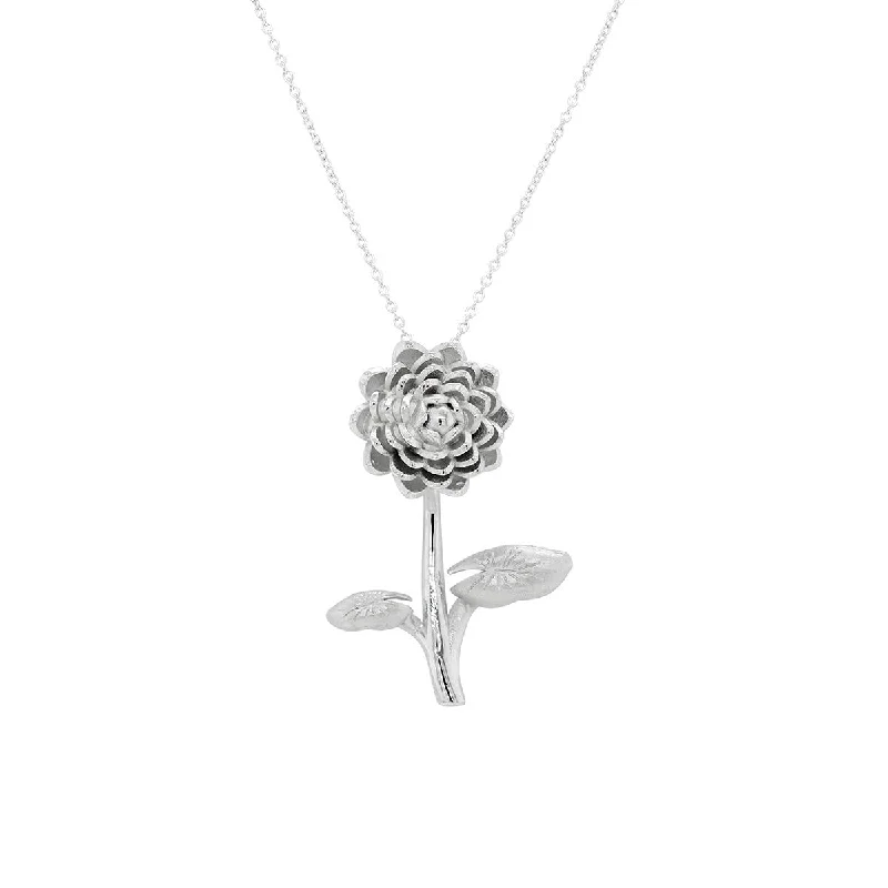 handmade lava stone bracelet STERLING SILVER WATER LILY PENDANT NECKLACE