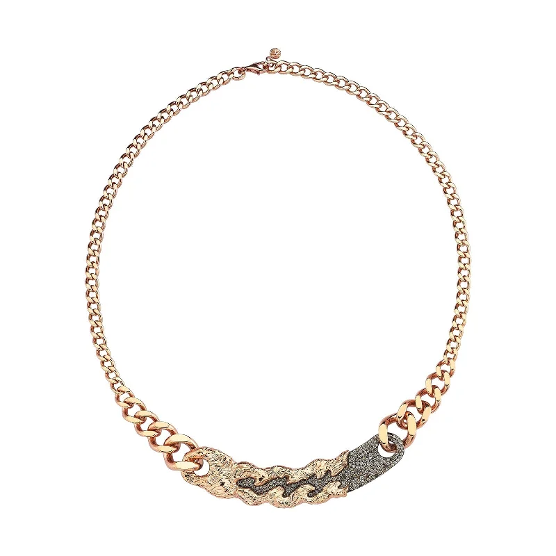 raw amethyst ring silver Stream Necklace