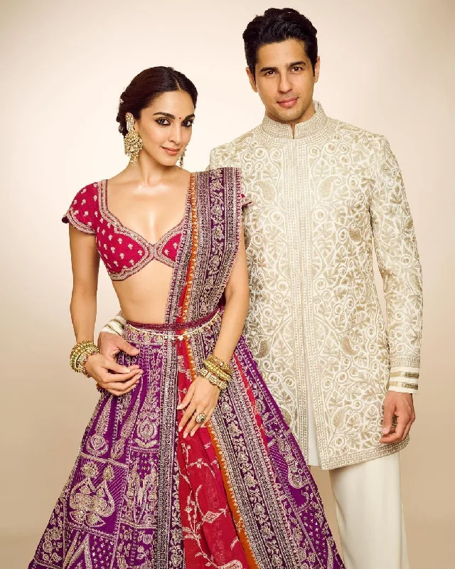 delicate heart stud earrings Kiara Advani - Teena Polki Long Necklace