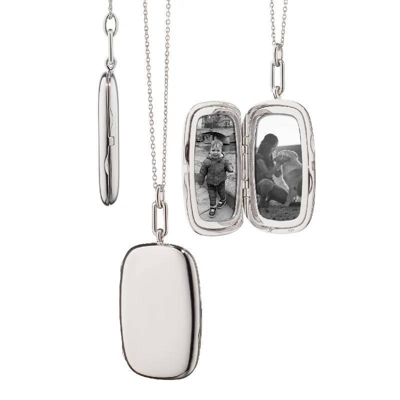 chunky gemstone cuff bracelet THE "FINN" LOCKET NECKLACE