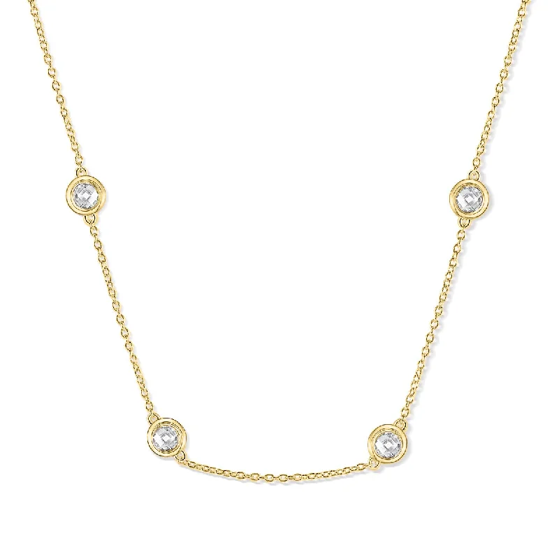classic pearl choker necklace The Kali - Gold